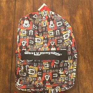 Disney World Mickey Mouse Multicolor Backpack